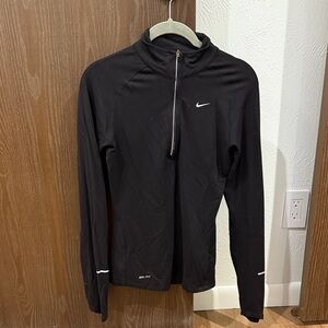 Nike Black Dri-Fit Zip-Up Top